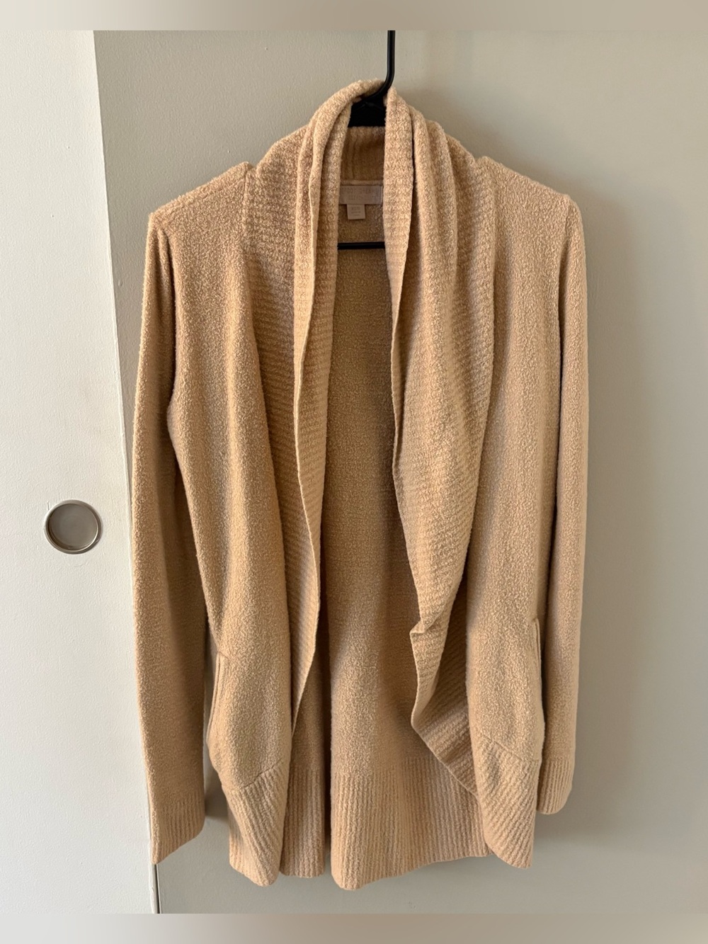 Barefoot Dreams Cozy Chic Lite Tan Beige Long Cardigan Sweater Size Women’s XS-S